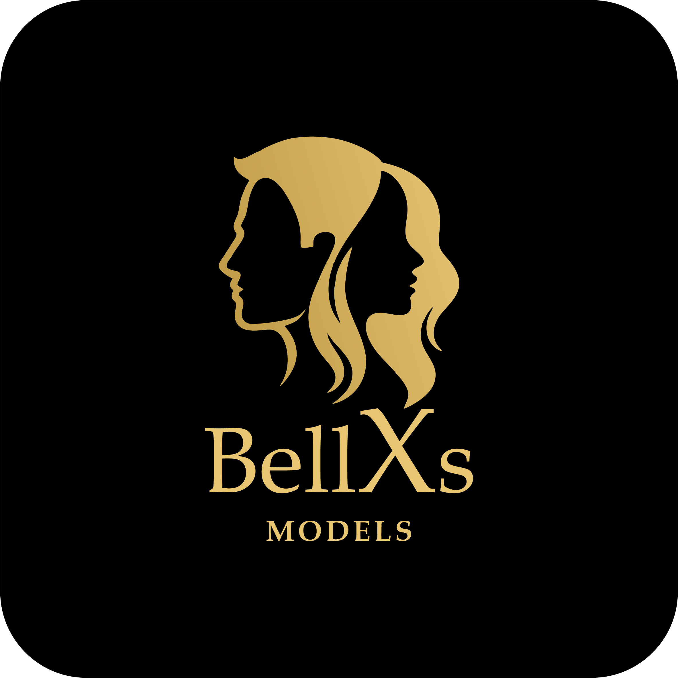 Vista previa de la app Bellas Models en un celular
